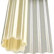 Valovita poliestrska plošča 76/18 Naravna 250 cm x 500 cm