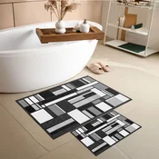 Lessentiel Maison Set prostirki za kupatilo Asr28, 2 dela, Crna