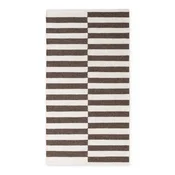 Bela/rjava obojestranska/ročno tkana volnena preproga 80x150 cm Vika – Hanse Home