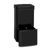 Klarstein Touchless Black Stainless Steel, koš za odpadke, senzor, 72 l, črna barva (KG15-TouchBLStainSte)