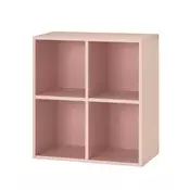 Odprta stenska omara Boxie 80x80x37 cm roza