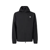 ADIDAS ORIGINALS Prehodna jakna ESSENTIALS črna/bela
