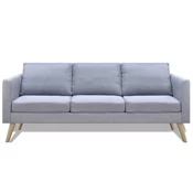 MAISON CHIC kavč - Sofa - Kanape trosed iz blaga svetlo sive barve, (21727369)