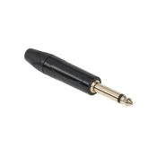 CABLETECH Jack konektor 6,3mm HQ mono crni