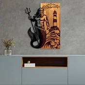 Wallity Zidna dekoracija Poseidon, 45 x 58 cm, Smeda