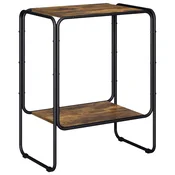 vidaXL Komoda Dimljen hrast 60 x 38 x 75 cm Konstruiran les