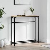 Konzolni stolic Sonoma hrast 75x19,5x75 cm Konstruirano drvo
