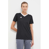 Kratka majica adidas Performance Entrada 22 ženska, črna barva H57572