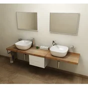 SAPHO AVICE Masivna Kopalniška Deska Old Wood 220x50cm Stenska Montaža