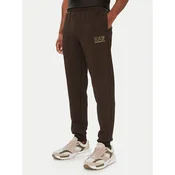 EA7 Emporio Armani Spodnji del trenirke 7M002248 AF26242 U6027 Temno rjava Regular Fit