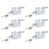 vidaXL vidaXL Žabica 6 pcs srebrna 7 x 1,9 x 5 cm elezo, (5000151984)