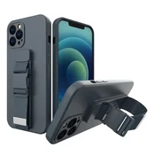 HURTEL Ohišje za vrvico, žepno ohišje z vrvico, torbica z verižico, vrvica za iPhone 13 Pro, temno modra
