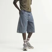 Kratke hlače adidas Firebird Adicolor Denim Jorts Mid-rise Straight Leg Worn Blue Denim 30