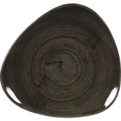 CHURCHILL Stonecast Iron Black plitev krožnik, trikotne oblike, premer: 192 mm (12 kos)