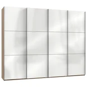 Modern Living Omara Z Drsnimi Vrati Level 36 D, Bela, Barva Hrasta
