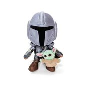 Plišasta igrača Simba Star Wars Mandalorian z mini Grogom - 25 cm
