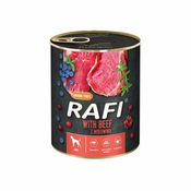 RAFI za psa mokra hrana z govedino borovnico in brusnico 800 g