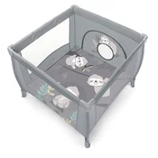 Otroška zložljiva stajica BabyDesign PLAY UP panda svetlo siva