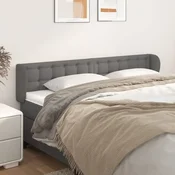 Uzglavlje s ušima sivo 203x23x78/88 cm od umjetne kože