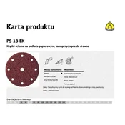 KLINGSPOR samolepilni brusni disk 150 mm PS18EK gr. 240 GLS1 50 kosov