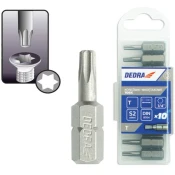 Dedra Torx nastavki za izvijače T27x25mm, plastično ohišje 10 kosov - 18A03T270-10