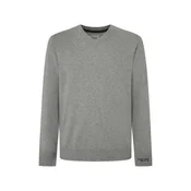 Pepe Jeans za moške. PM702468 Novi Andrejev sivi pulover (M), Priložnostno, Siva, Bombaž