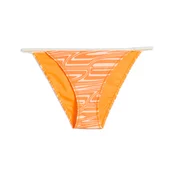Womens Puma Printed Swim Briefs, Orange, Size XL, Clothing