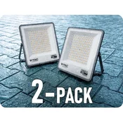 V-TAC LED reflektor 100W, 8150lm, CCT sprememba barve, CREE CHIP, črn/2-PACK!