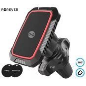 Forever MH-260 auto držac za telefon, magnetni, 360°, 2 magneta, crna