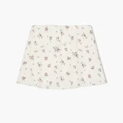 Cropp - Cvetlično mini krilo - kremna