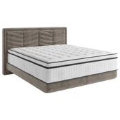 Carryhome POSTELJA BOXSPRING 140 cm x 200 cm , tekstil siva