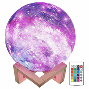 LED RGB 3D luna z daljinskim upravljalnikom 19mm