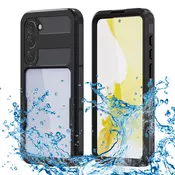 Vodootporna maska ShellBox WaterProof za iSamsung Galaxy S23 Plus s IP68 za spuštanja do 1.5m dubine - crna