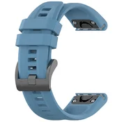 Univerzalen silikonski pas Techsuit QuickFit W060 26mm za pametne ure - svetlo moder