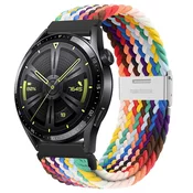 BStrap Elastic Nylon 2 pašček za Garmin Vivoactive 4, rainbow