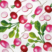 Salveta za dekupaž Fresh Radish - 1 kom (salvete za dekupaž)