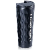 shumee Črna jeklena termo skodelica 500 ml