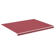Vidaxl Nadomestno blago za tendo bordo rdeče 450x350 cm poliester