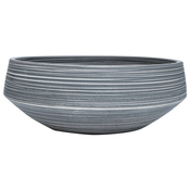 MAISON CHIC Umivalnik - Kopalna umivalnik - Lavabo Nadpultni siv okrogel ?41x14 cm keramika, (21684842)
