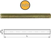 Navojna palica DIN 976-1 (nekd. 975) M 3 x 1000, medeninasta