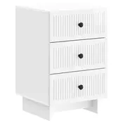 vidaXL vidaXL Nočna omarica Bela visok sijaj 43 x 41 x 66,5 cm Inženirski les, (5000209705)