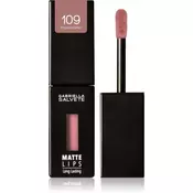 Gabriella Salvete Matte Lips dolgoobstojna tekoča šminka z mat učinkom odtenek 109 Mocaccino 4,5 ml