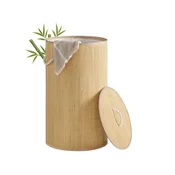 Songmics Košara za perilo 40x70 cm rjava