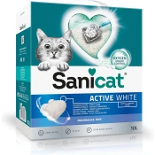 SANICAT Posip za macke sa aktivnim kiseonikom Active White, Grudvajuci, 10l