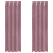 Zavjese za zamracivanje 2 pcs Tamno ružicasta 140 x 225 cm