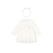 Mayoral Elegantna obleka 2902 Écru Regular Fit