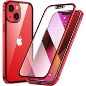 Rdeč MAGNETNI ovitek 360° (iPhone 15)