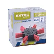 Extol Craft Okrogla polirna krtača, O 100 mm, najlon, 6 mm steblo, 17060