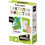 Edukativni set Headu - Flash kartice, Taktilne životinje