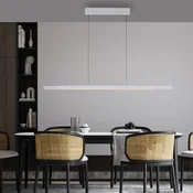 Paul Neuhaus LED viseča svetilka Adriana Comfort Lift, aluminij, CCT - Dnevna soba/jedilnica - Sodobni